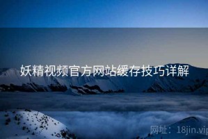 妖精视频官方网站缓存技巧详解
