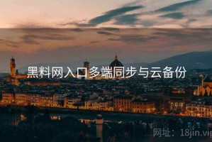 黑料网入口多端同步与云备份