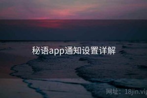 秘语app通知设置详解